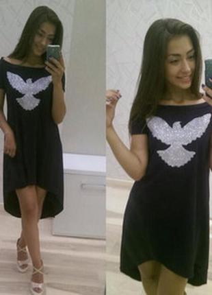 Платье ангел черный цвет