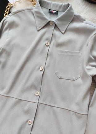 Крутая французская рубашка оверсайз в идеальном состоянии 🖤tally weijl paris🖤3 фото