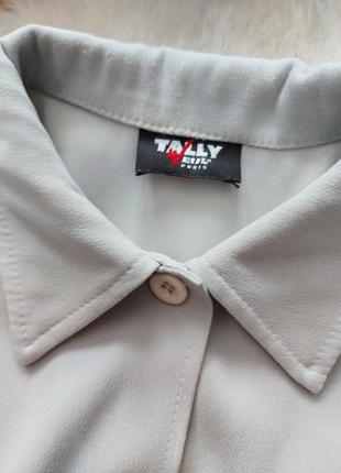 Крутая французская рубашка оверсайз в идеальном состоянии 🖤tally weijl paris🖤5 фото