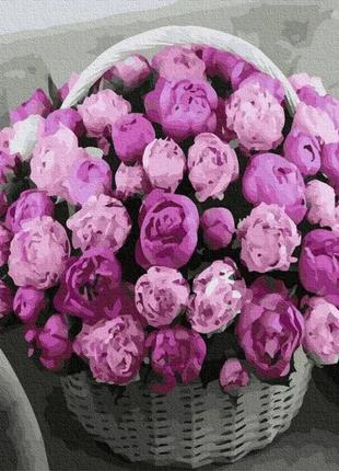 Картина за номерами букет на кріслі рейн