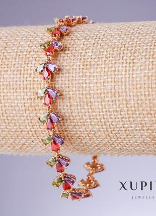 Браслет xuping с разноцветными цирконами