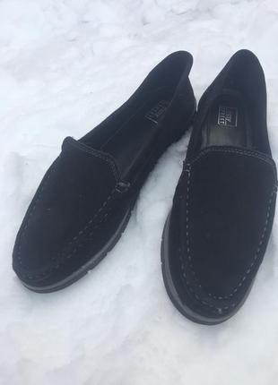 Мокасины туфли замшевые
