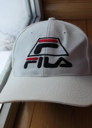 Винтажная унисекс кепка vintage 90's fila big logo cap hat snapback2 фото