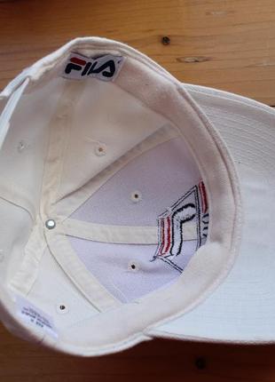 Винтажная унисекс кепка vintage 90's fila big logo cap hat snapback5 фото