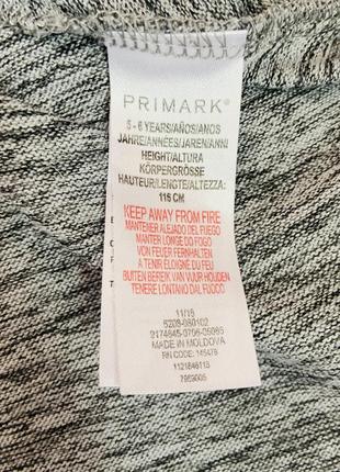 Удобное тёплое платье primark малышке 5-6 лет2 фото