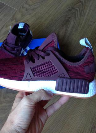 Кроссовки adidas nmd xr1 бордовые2 фото