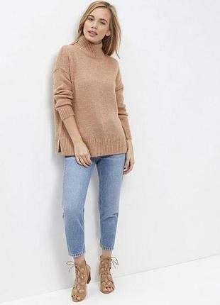 Вязаный бежевый свитер new look☘️