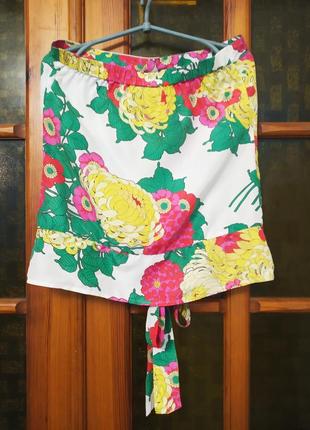 Топ, блуза warehouse з натурального шовку з квітковим принтом, м2 фото