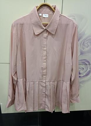 Роскошная блуза, рубашка, туника нюдового цвета bodyflirt7 фото