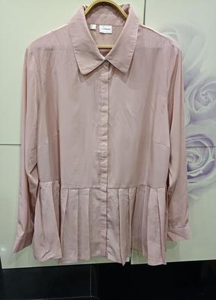 Роскошная блуза, рубашка, туника нюдового цвета bodyflirt1 фото