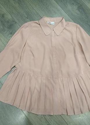 Роскошная блуза, рубашка, туника нюдового цвета bodyflirt2 фото