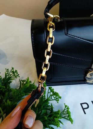 Кожаная сумка пинко черная