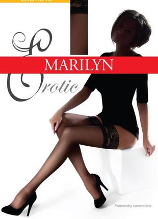 Чулки  erotic15 den с силиконом от marilyn