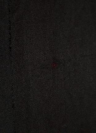 Кашемировый палантин шарф большой черный5 фото