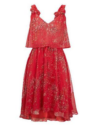 Романтичное летнее платье сарафан с воланами и цветочным принтом от wallis