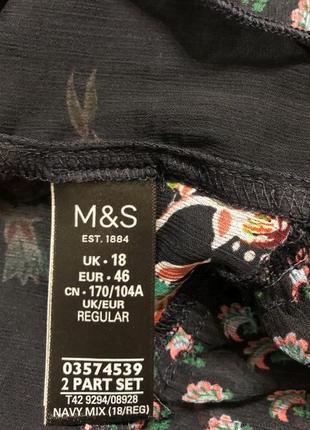 Прозрачное платье, m&s, размер eur-46/xxl-xxxl9 фото