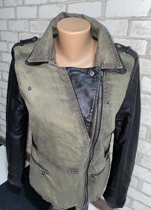 Стильная куртка/косуха,ветровка  цвет хаки  бренд fb sisters7 фото