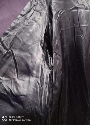 К1. шикарное шерстяное двухбортное фиолетовое пальто полуреглан шерсть кашемир баклажан кашемір4 фото