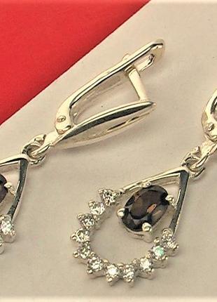 Серьги серебро 925 проба 4,08 грамма