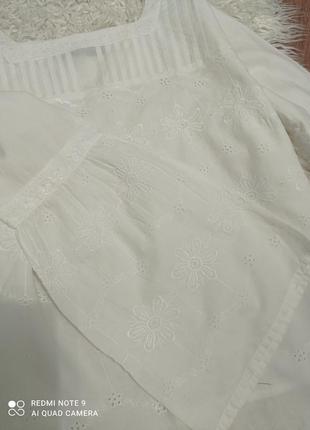 Блузочка с вышивкой решелье marks& spencer4 фото