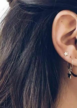 Сережки набор 4 шт