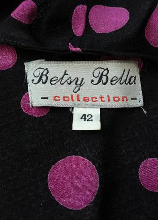 Вискозная блуза в горох, betsy bella collection, euro 423 фото