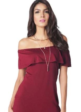 Топ с воланом футболка блуза boohoo