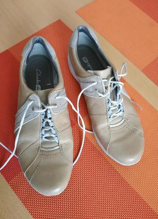 Кроссовки clarks р.38 кожа, лёгкие9 фото