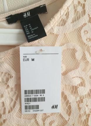 Нарядное кружевное платье h&m новое с бирками m4 фото