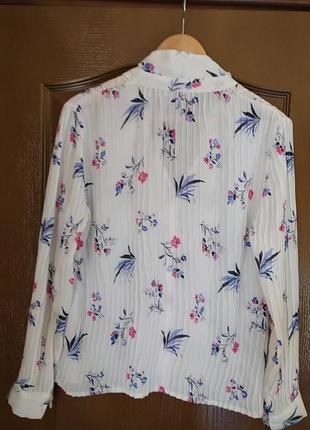 Bonmarche идеальноя блуза в ретро- винтажном стиле р.52-56 пог-60см6 фото