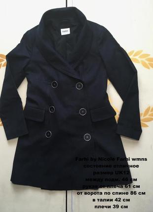 Farhi by nicole farhi демисезонное пальто.размер uk 12