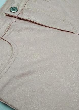 Стильный розовые штаны с напылением для девочек 152 р, h&m6 фото