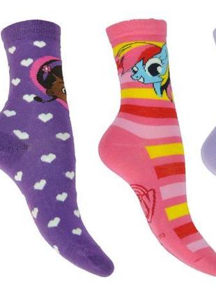 Яркие детские носки c пони, минни, рапунцель, доктор плюшева на девочек, disney2 фото