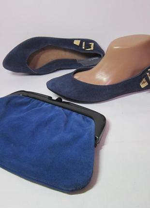 Балетки new look р. 39,устілка 25см+клатч house of fraser