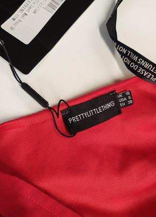 Вечірній шифонова сукня максі з рюшами prettylittlething3 фото