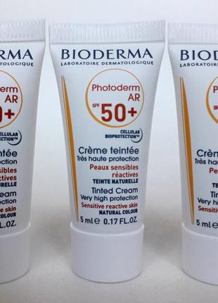 Сонцезахисний крем з спф 50 з легким тонуванням bioderma photoderm ar spf 501 фото