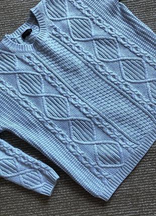 Теплый вязаный свитер topshop