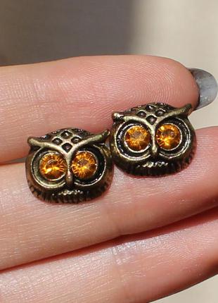 Гвоздики (пуссеты) "совушки"