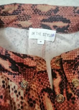 Блуза сорочка зміїний принт блузка з твариною принтом змія пітон оверсайз6 фото