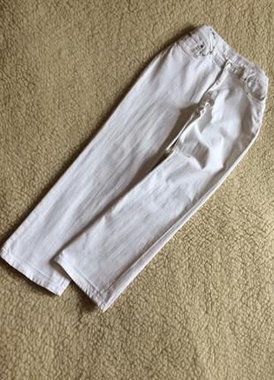Білі класичні прямі джинси lacoste