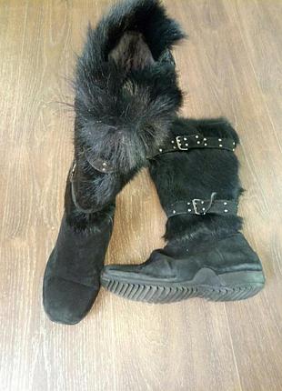 Сапоги натуральный мех 40р.