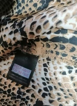 Блузка блуза у зміїний принт блузка з твариною принтом змія пітон туніка f&f5 фото