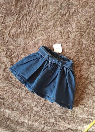 Легка спідниця на дівчинку 6-9месяцев ріст 74см