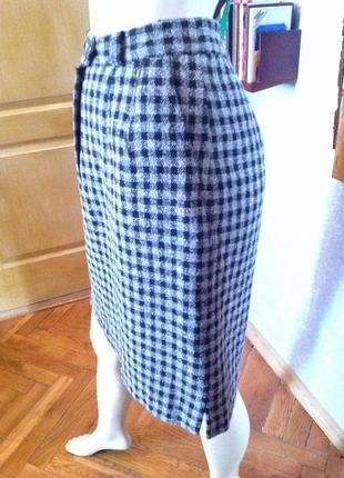 Натуральная, теплая юбка в клетку бренда bardehle, р. 44-461 фото