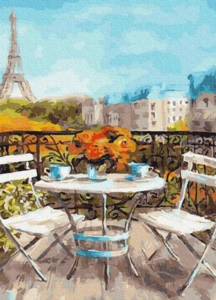 Картина за номерами сонячний ранок у парижі рейн