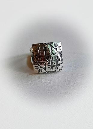🫧 18 размер кольцо серебро вышиванка вишиванка3 фото