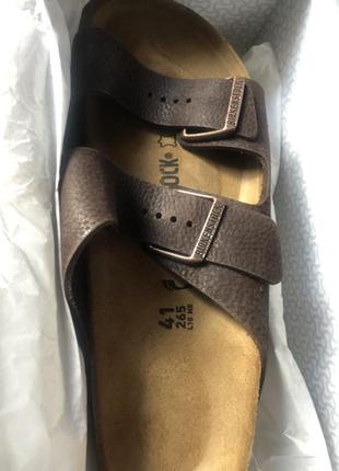 Сланцы, шлепки birkenstock  arizona cuir nubuck    оригинал.кожа9 фото