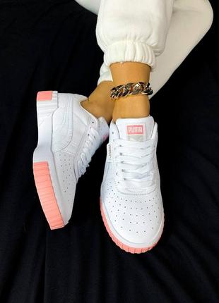 Puma cali white/pink🆕шикарні кросівки пума🆕купити накладений платіж