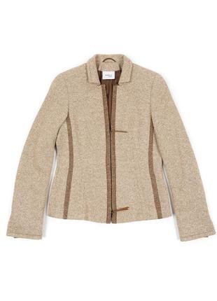 Akris punto wool silk blend stripe jacket шерстяная куртка жакет
