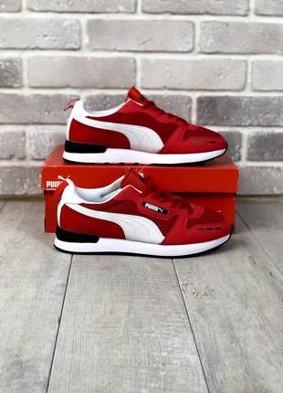 Чоловічі кросівки puma r78 white/red2 фото